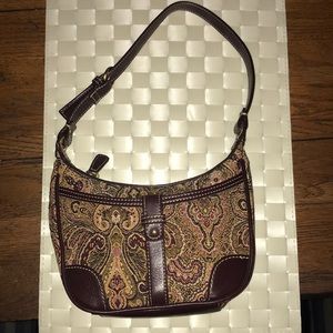 Etienne Aligned Purse Paisley w/Leather Trim